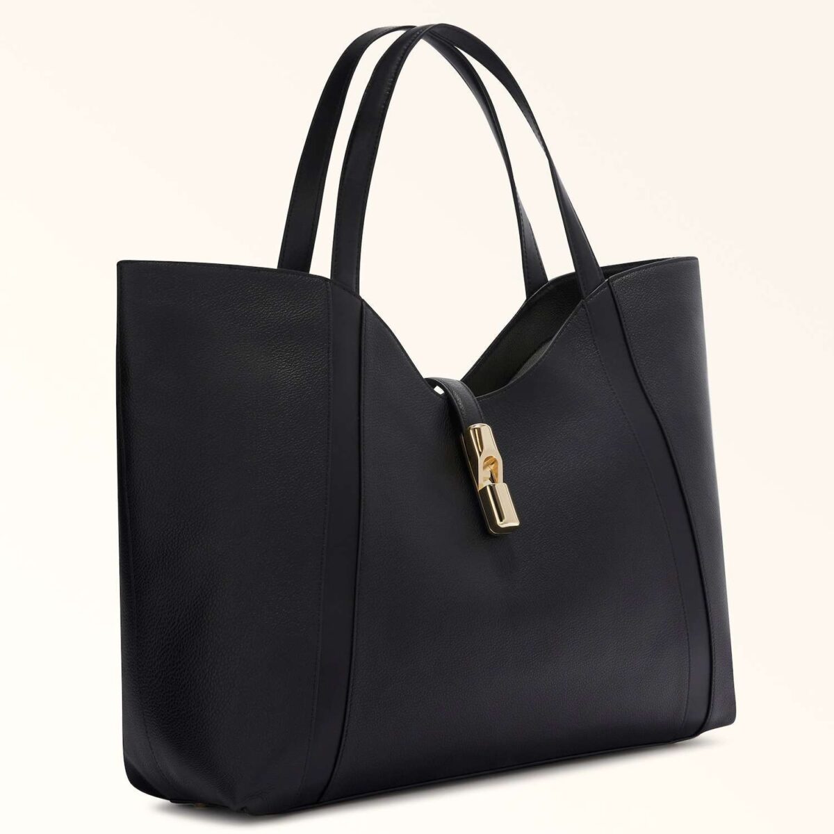 Borsa Furla Goccia 1 Borsa A Spalla Furla Goccia Nero Laterale 8050597537368