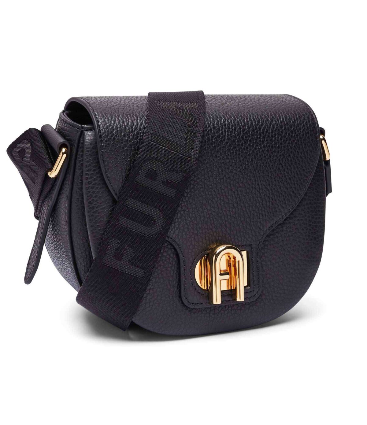 Borsa Furla Lotus Mini 1 Borsa Furla Lotus Mini Nero Laterale 8050597604541