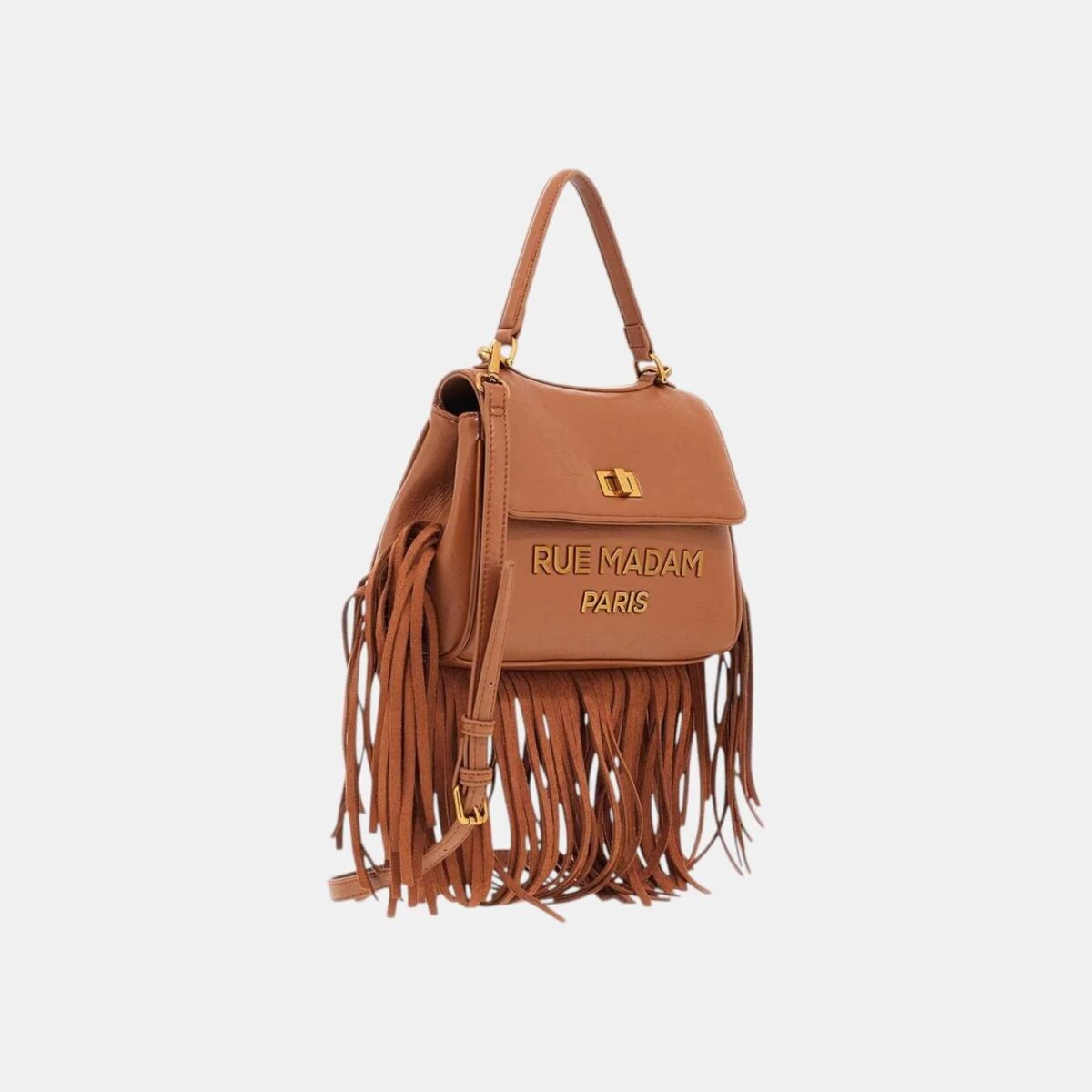 Borsa Les Jours Rue Madam Cognac Dettagli Laterali1541C