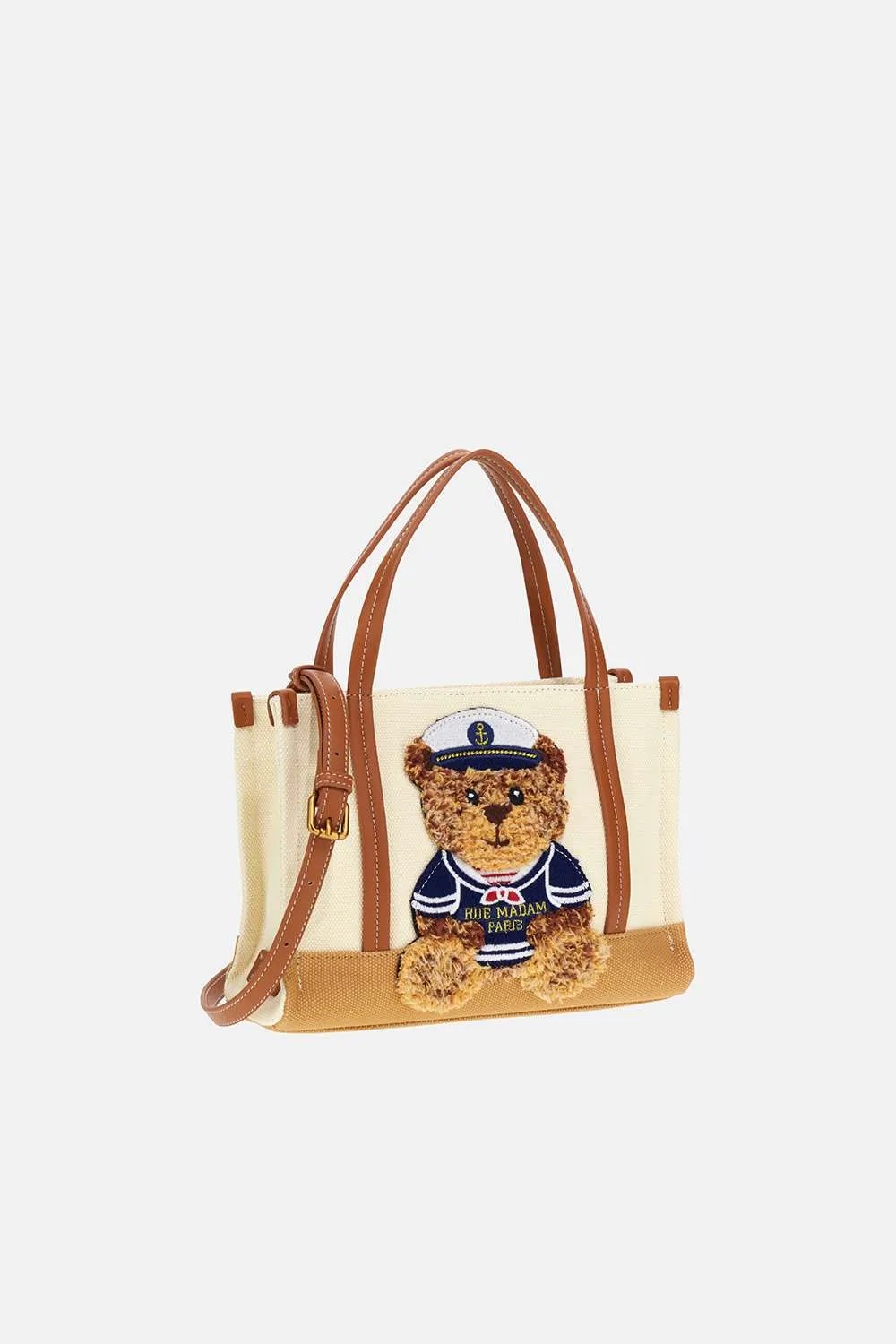 Borsa Marvin Mini Rue Madam 2 Borsa Marvin Mini Rue Madam Bicolor Cookie Dettagli Laterali 1543C