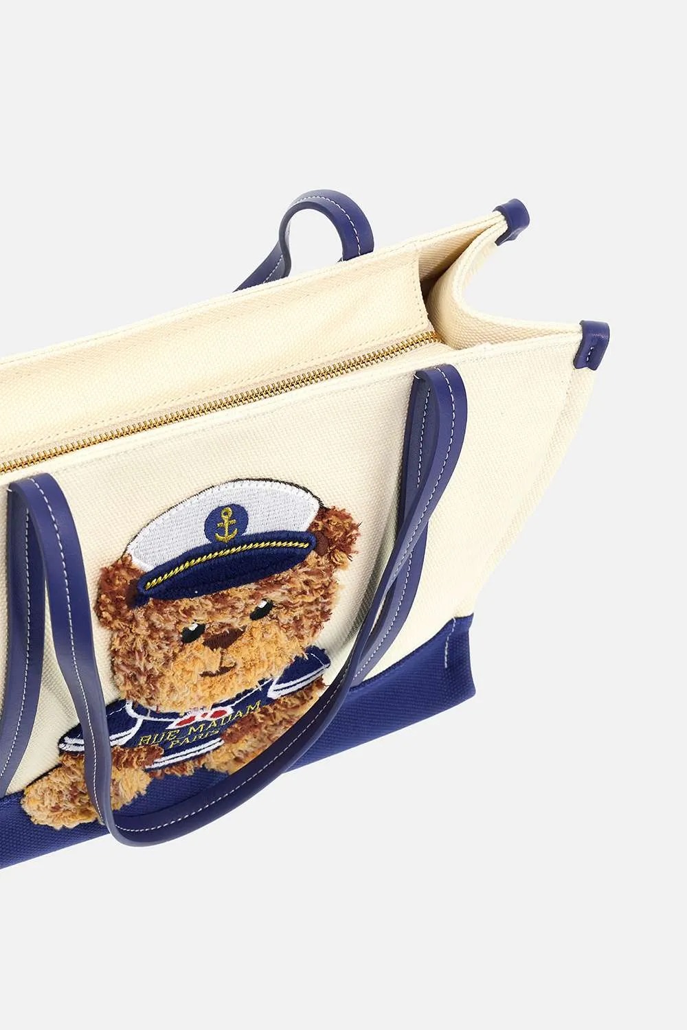 Borsa Marvin Rue Madam Bicolor Blue Chiusura 1542B