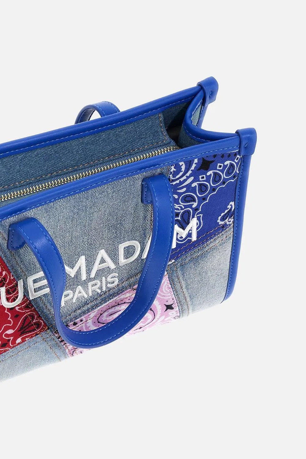 Borsa Paisley Mini Rue Madam Denim Blue Chiusura 1552B