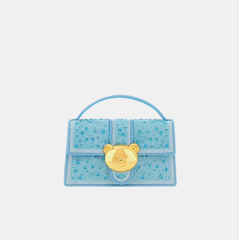 Borsa Teddy Crystal Rue Madame Azzurro 1422