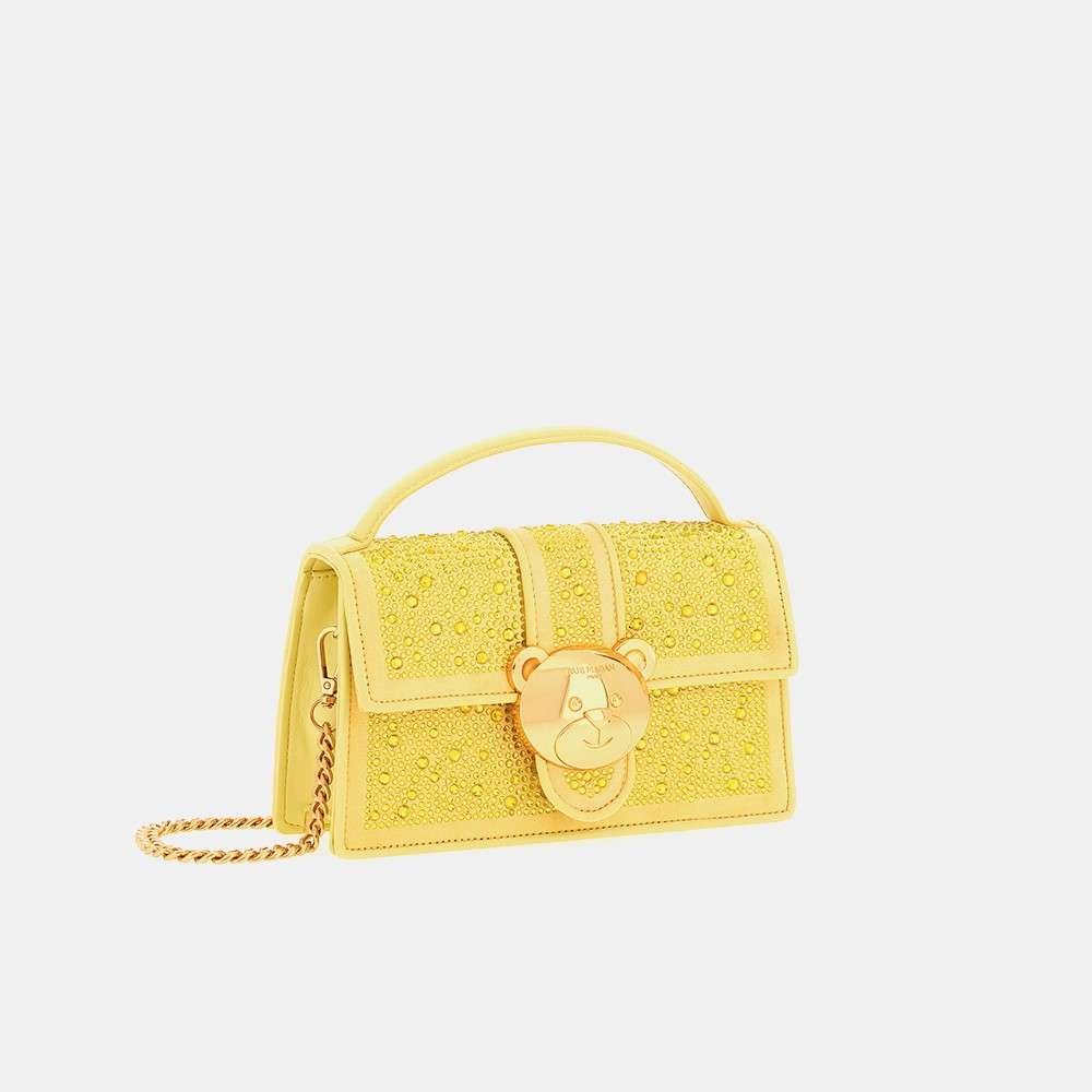 Borsa Teddy Crystal Rue Madame Giallo 1421 2