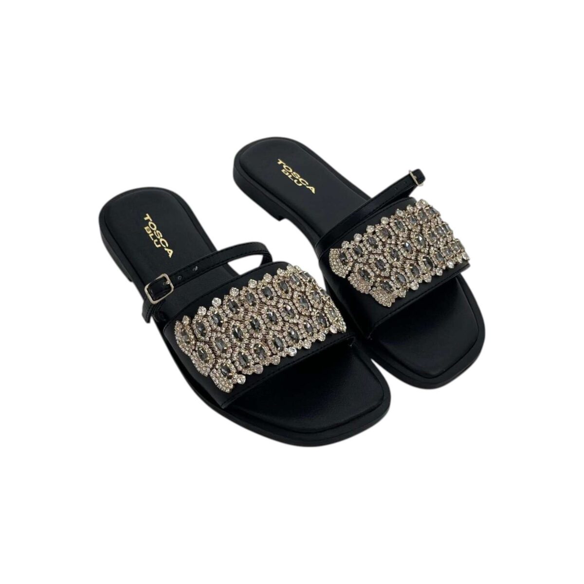 Ciabatte Rio Tosca Blu Nero Dettaglio Fascia 2538S381N
