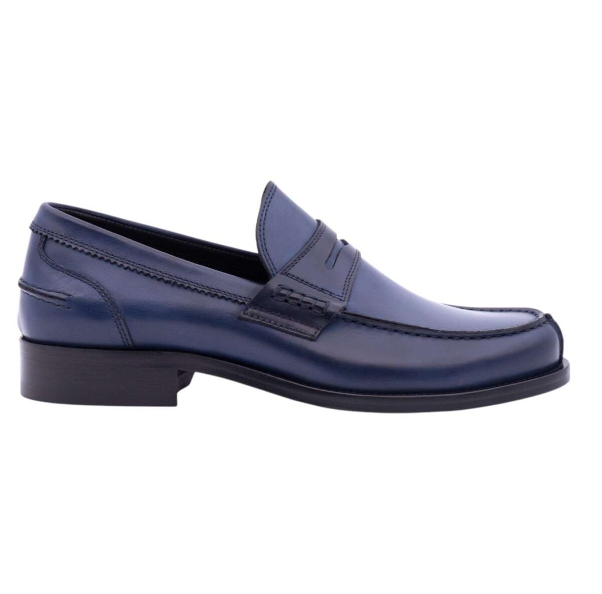 Mocassino Antica Cuoieria Blu 14566Z