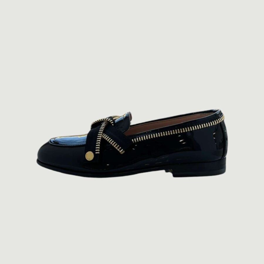 Mocassino Bow Zip Moschino