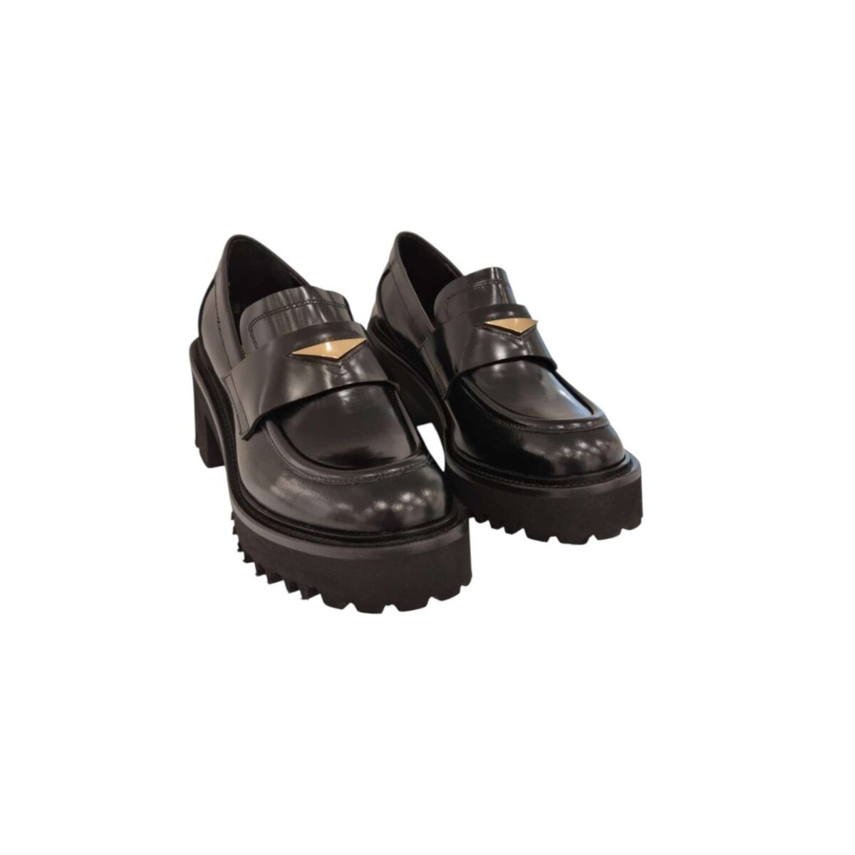 Mocassino Evaluna Nero Dettagli Frontali 5331 1