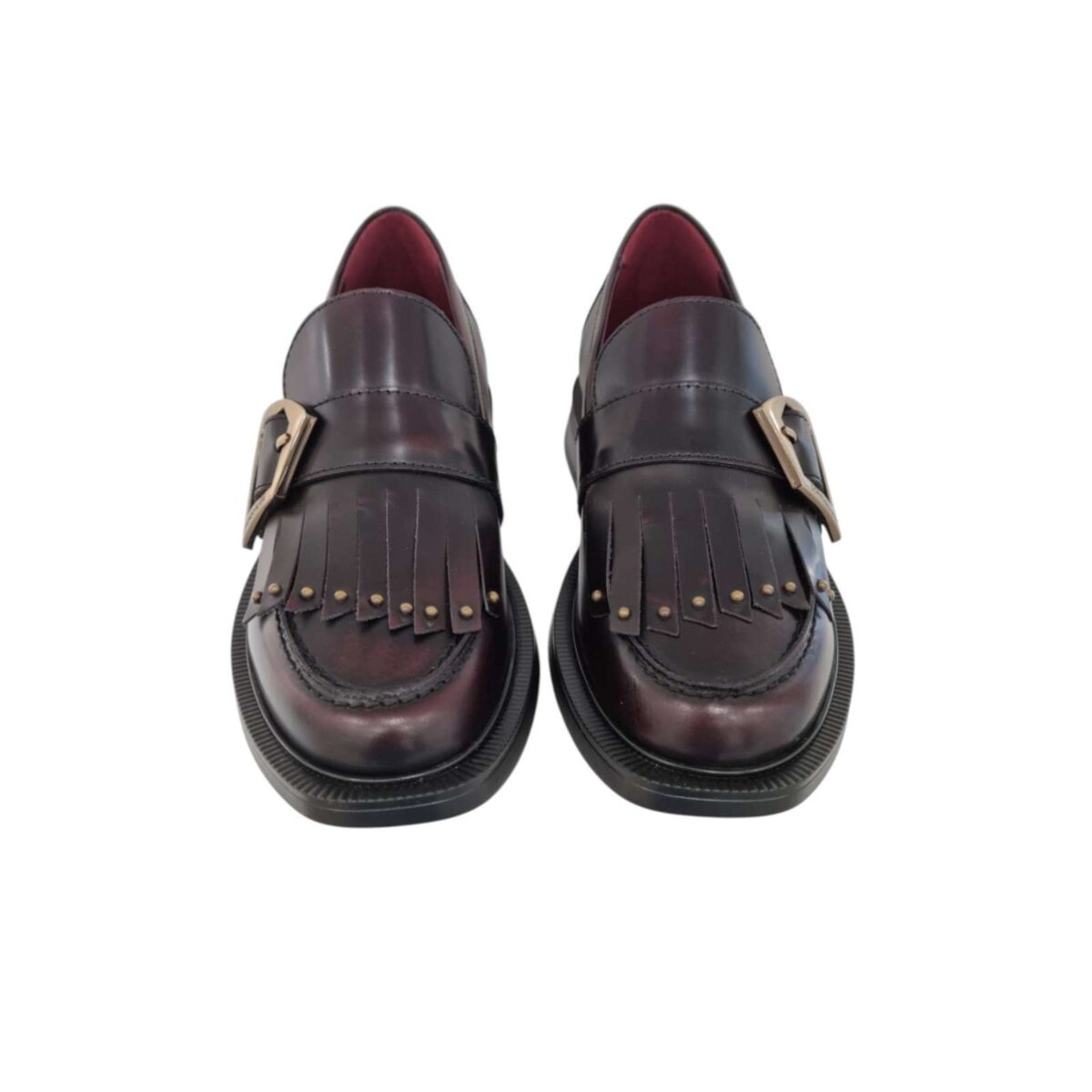 Mocassino Ginevra Lorenzo Mari Bordo Dettagli Frange E Fibbia GINEVRA19