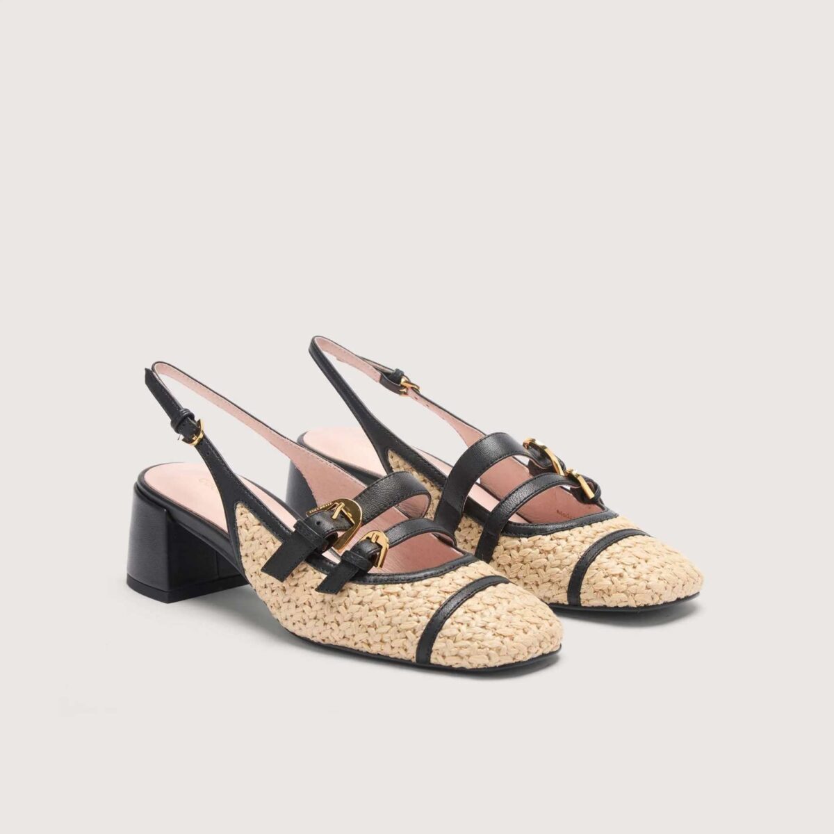 Slingback Maia Coccinelle Natural Dettaglio Fibbie S4K210201 scaled 1
