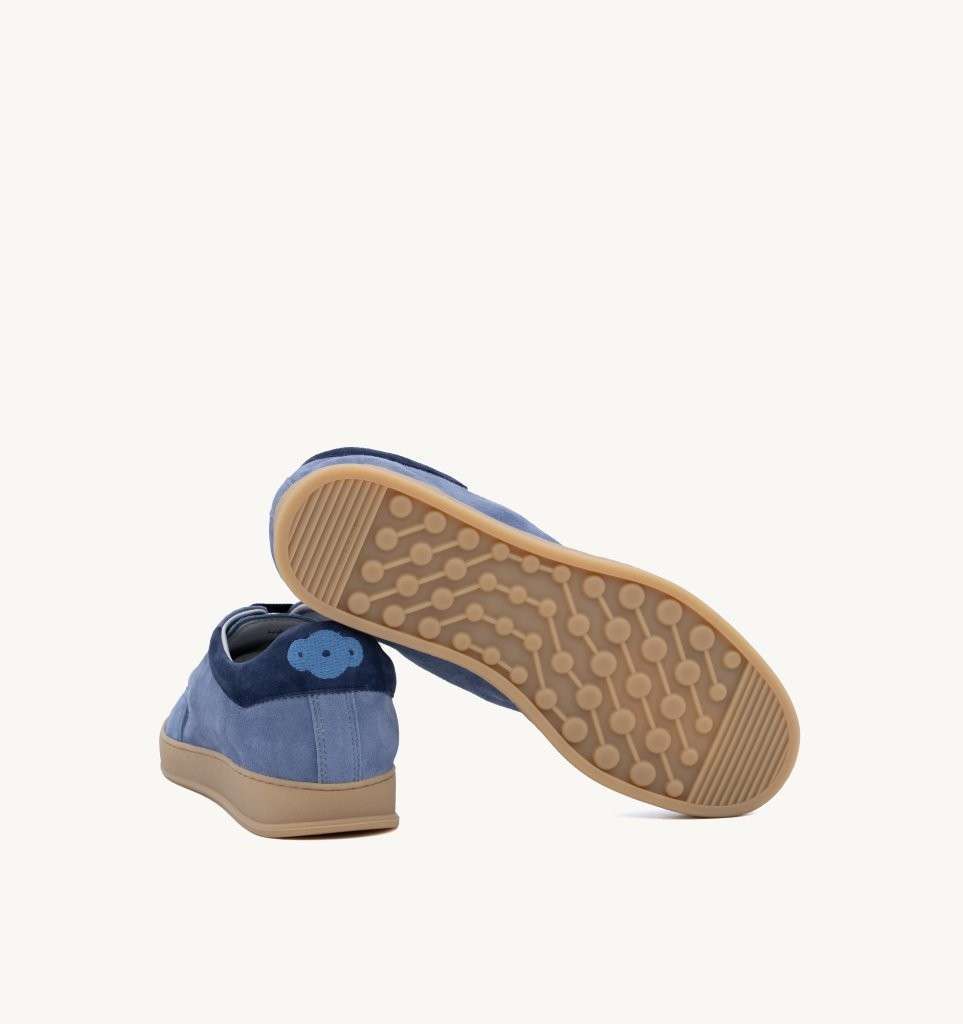 Sneaker Hobbes Amalfi Soldini80 Lago Blu Retro Bicolore E Suola A Contrasto 80002L