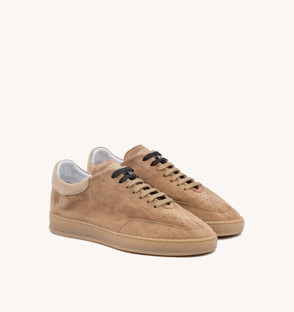 Sneaker Hobbes Amalfi Soldini80 Taffy Ecru Laccio Bicolore E Fori Sul Davanti 80002T