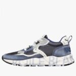 Sneakers Club01 Voile Blanche Blu 0C01B