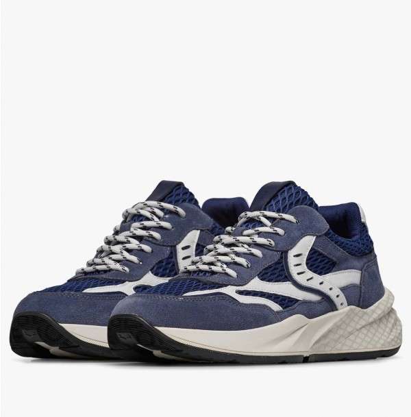 Sneakers Club22 Voile Blanche Blu Punta 1C26