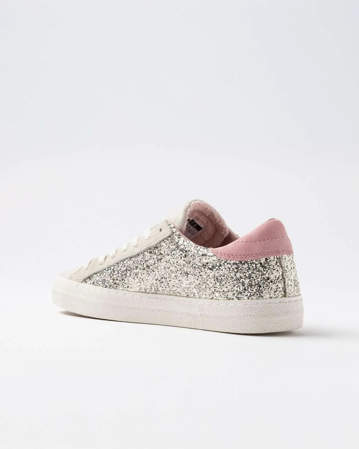 Sneakers Hill Low Glitter D.A.T.E. Donna Glitterata Platinum Retro 441HLGLPL
