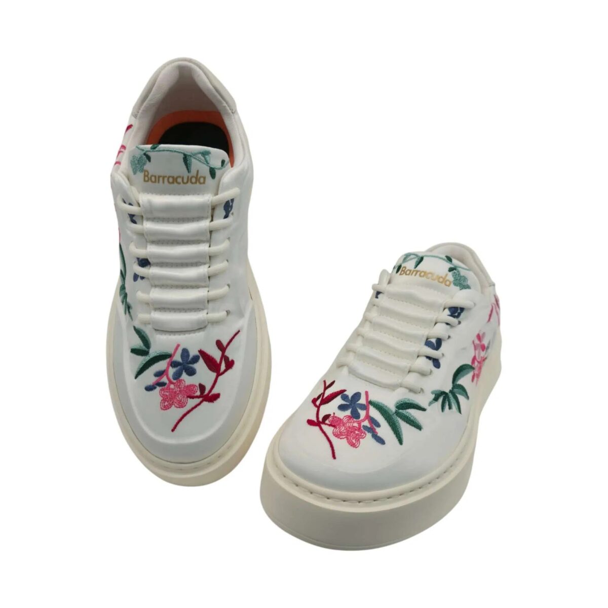 Sneakers Phoenix Barracuda 1 Sneakers Phoenix Barracuda Donna Bianco Con Ricamo Dettagli Frontali BD1555B