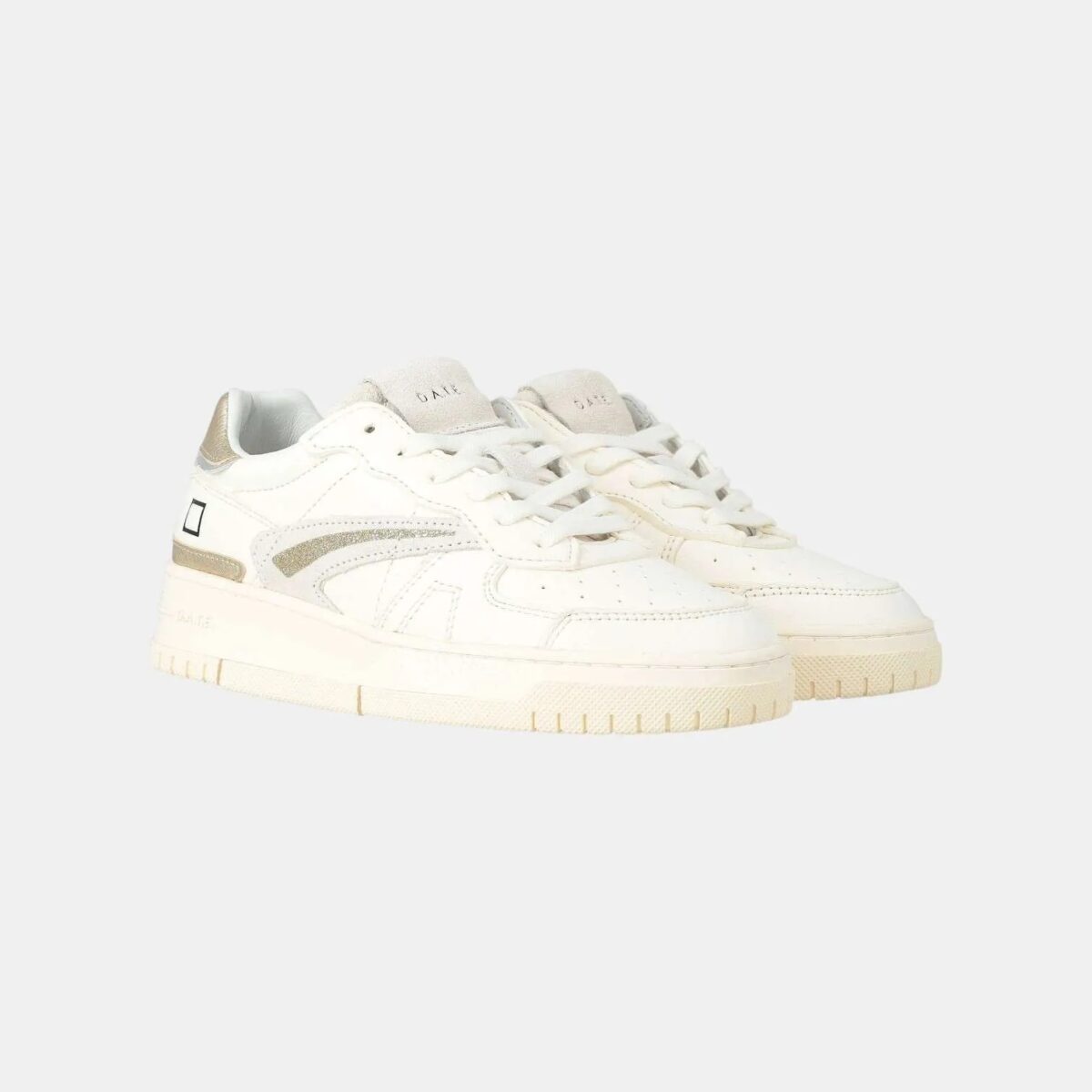 Sneakers Torneo D.A.T.E. Donna Ivory Dettagli Frontali 441TPSHIV