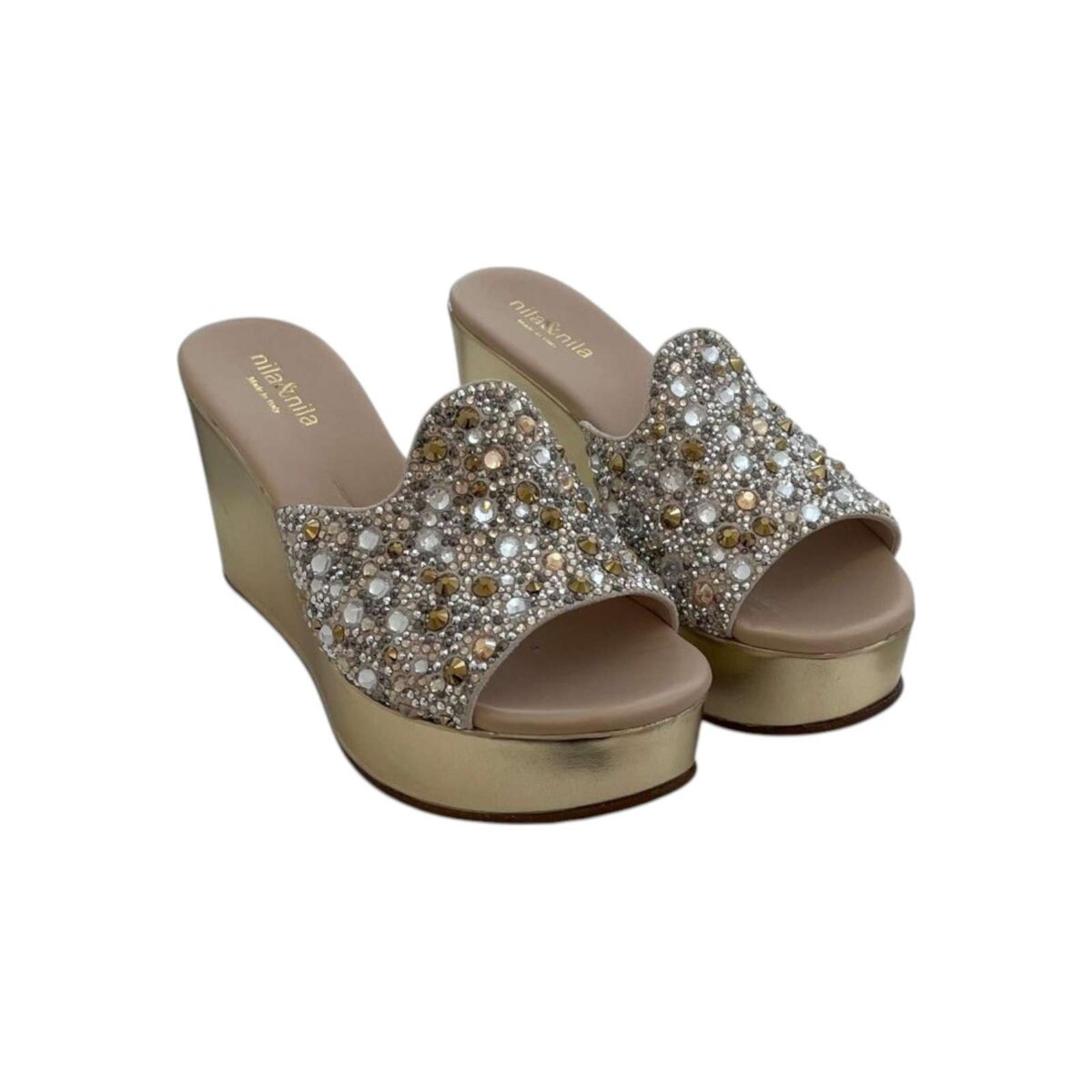 Zeppa Nila E Nila Beige Dettaglio Fascia PERT08C