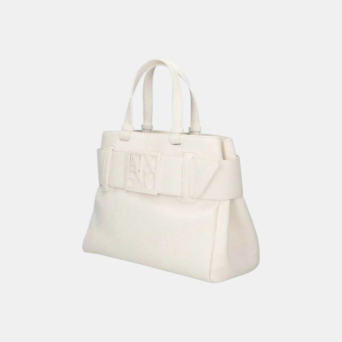 Borsa Armani Exchange A Mano Bianco Dettagli Laterali 0285U0011