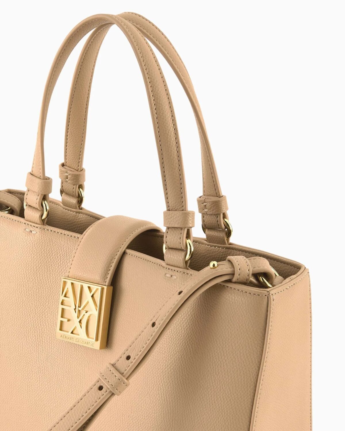 Borsa Armani Exchange A Mano Nude Dettagli 2168U6149