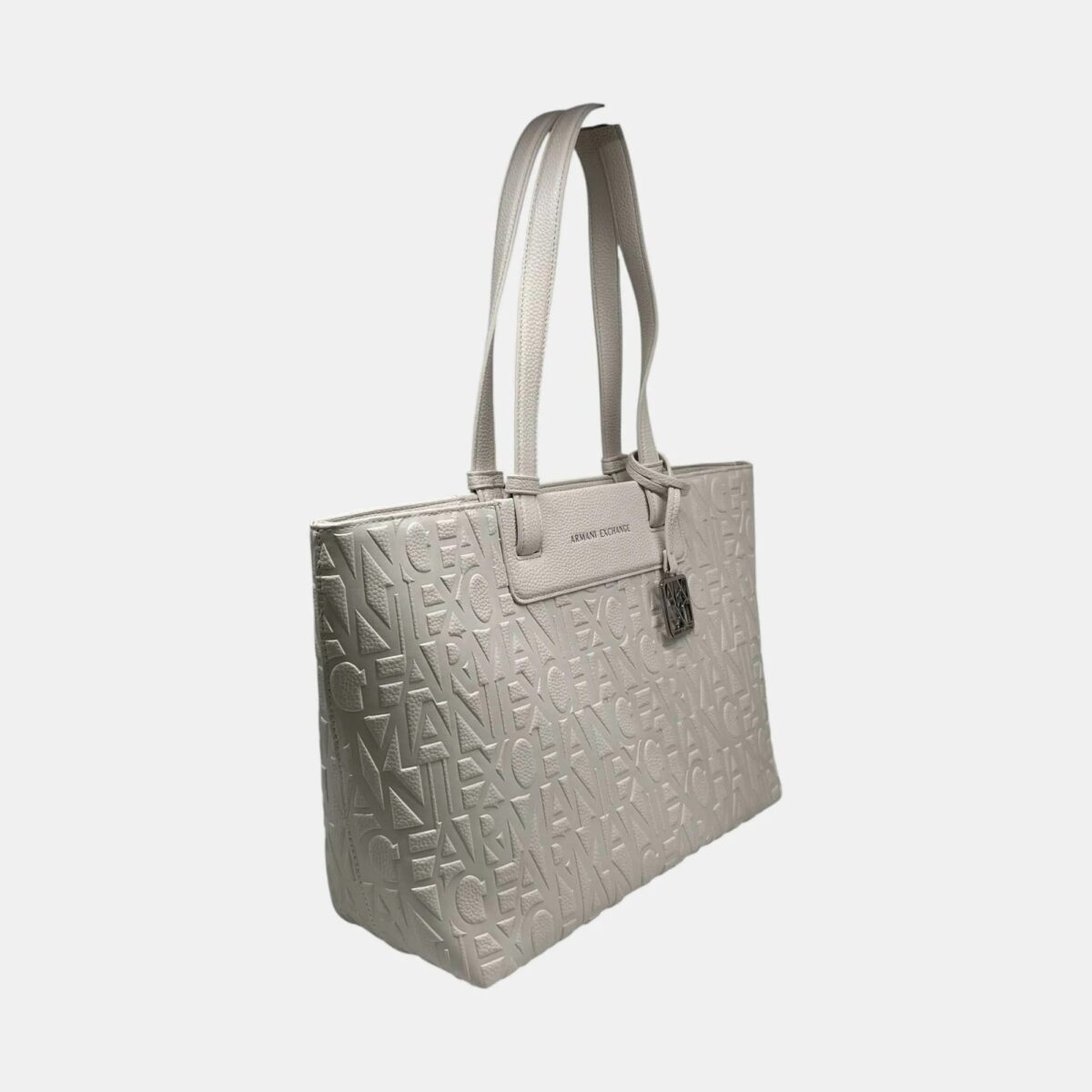 Borsa Armani Exchange A Spalla Bianco Dettagli Frontali 1481U0011