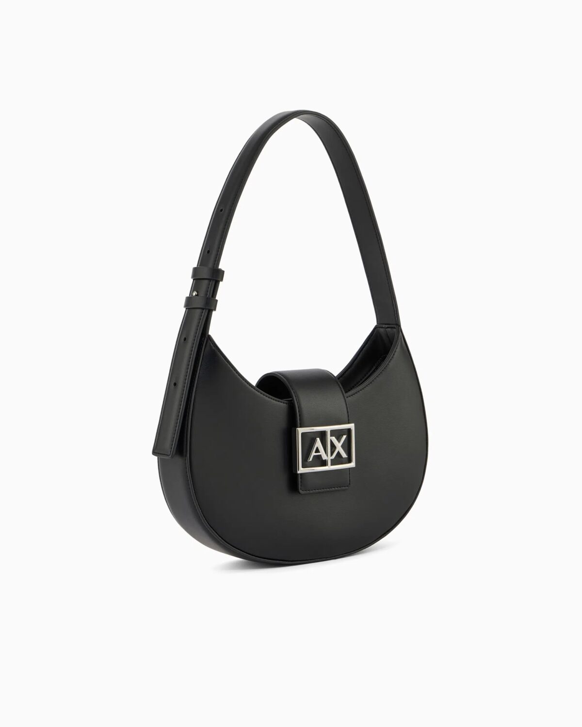 Borsa Armani Exchange A Spalla Nero Dettagli Laterali 2565UC001 scaled 1