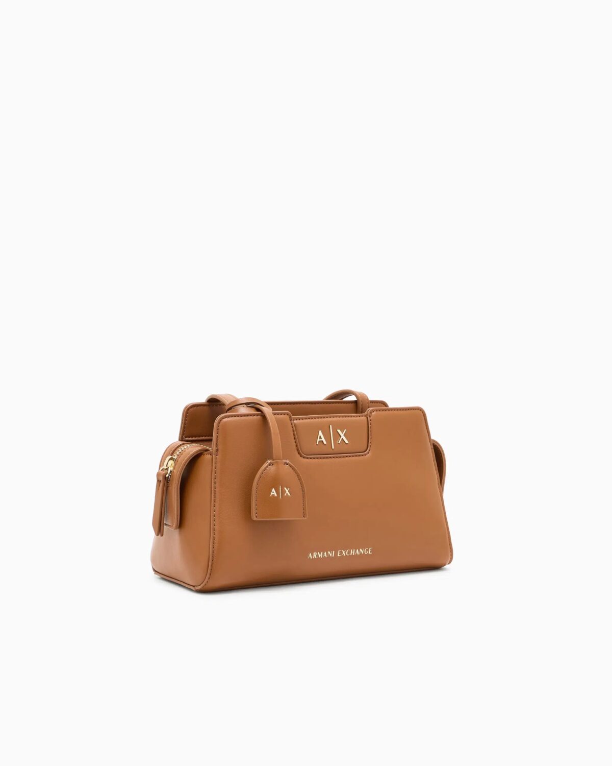 Borsa Armani Exchange A Tracolla Marrone Dettagli Laterali 2160U6123 scaled 1