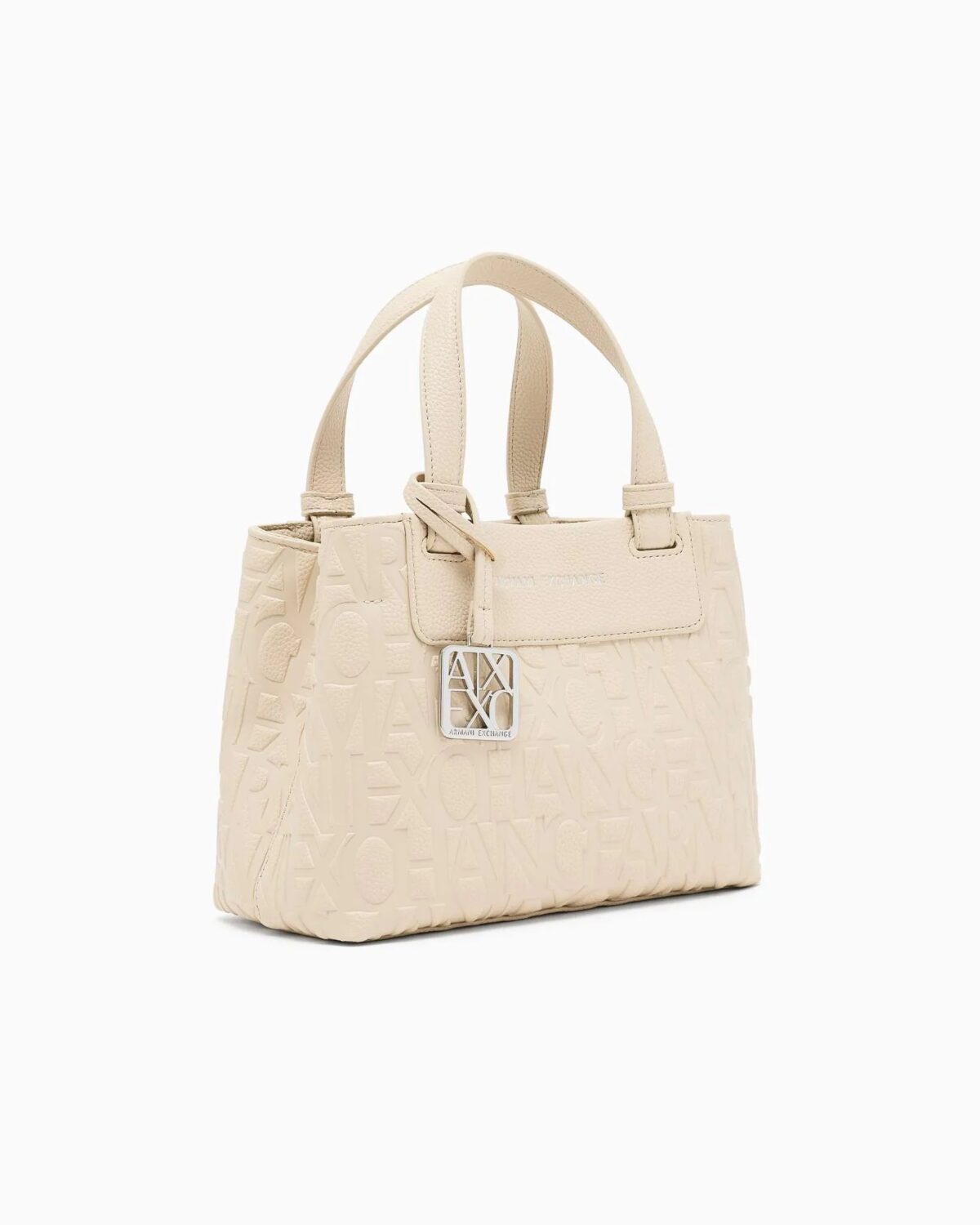 Borsa Armani Exchange 2 Borsa Armani Exchange Beige Laterale 1576U1092 scaled 1
