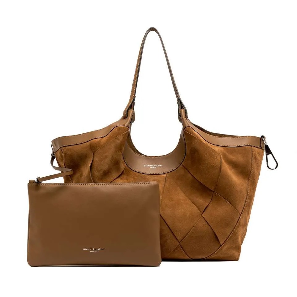 Borsa Dua Gianni Chairini Caramel Pochette 8057145807331
