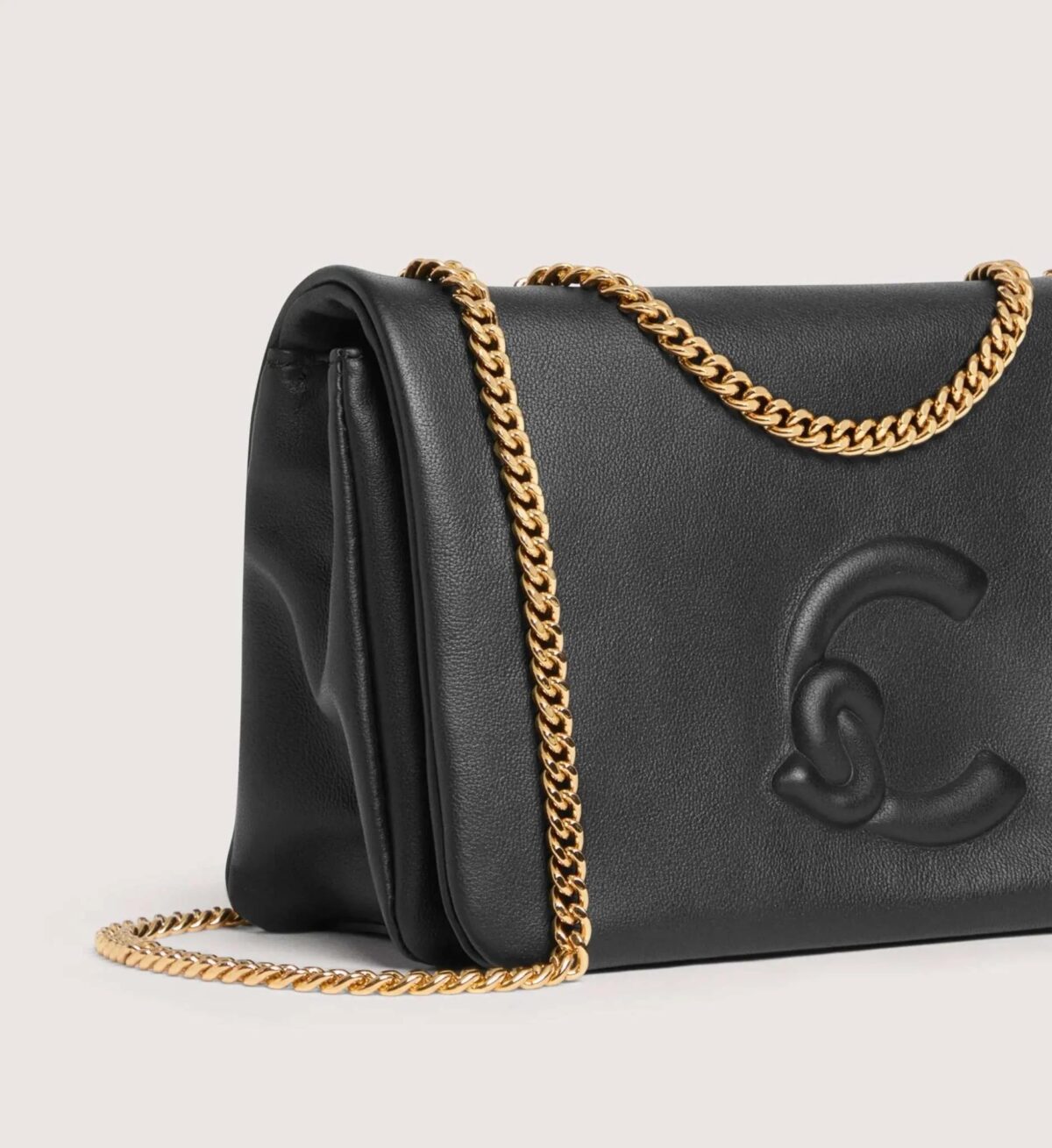 Borsa Dulse Mini Coccinelle In Pelle Liscia Nero Dettagli 8059978745972 scaled 1