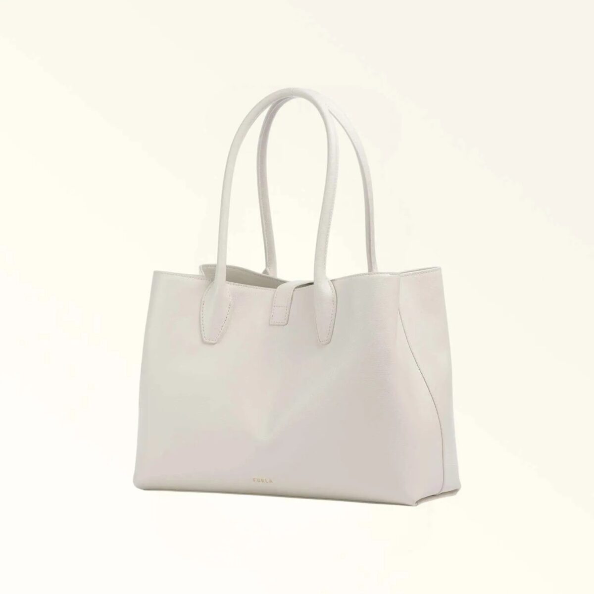 Borsa Furla Goccia In Pelle Saffiano Panna Retro 8050597779041