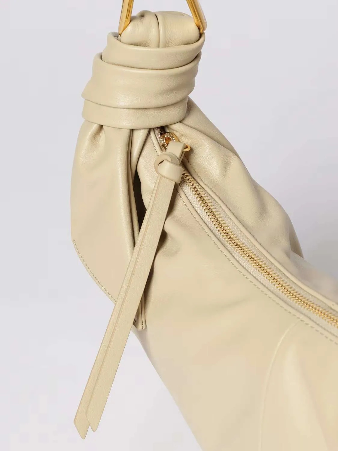 Borsa Furoshiki Coccinelle In Pelle Liscia Sandshell Dettagli 8059978802217