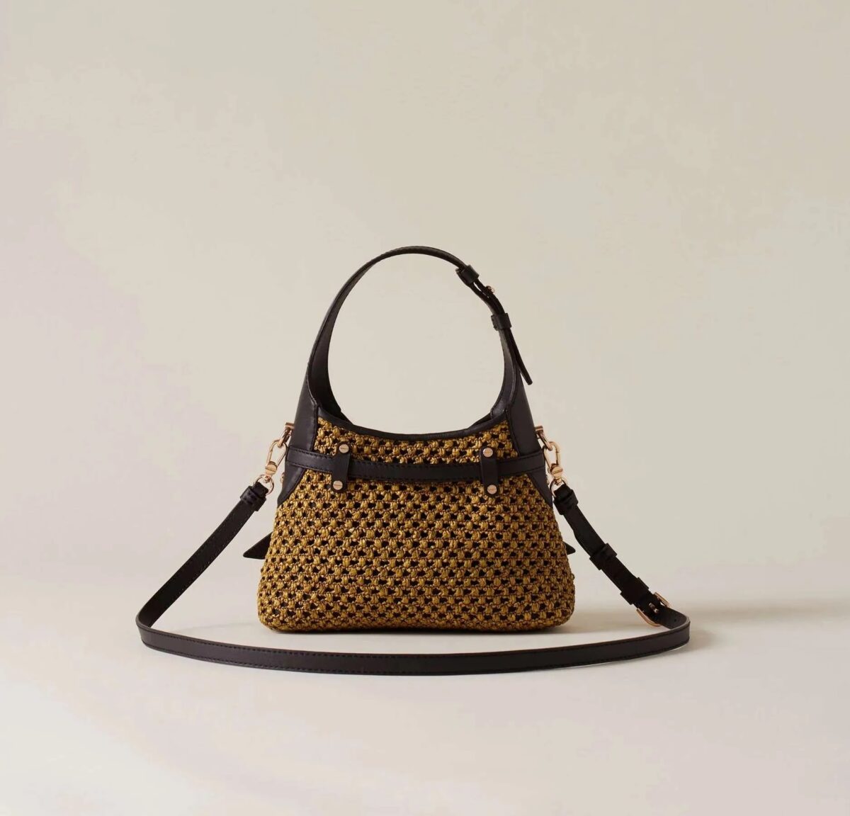 Borsa Halo Borbonese Mustard Retro 710379W26
