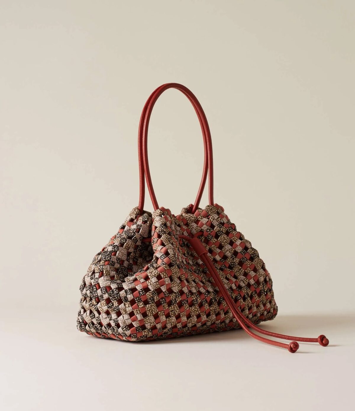 Borsa La Nido Borbonese Multicolor Papaya Dettagli Laterali 910190529 scaled 1