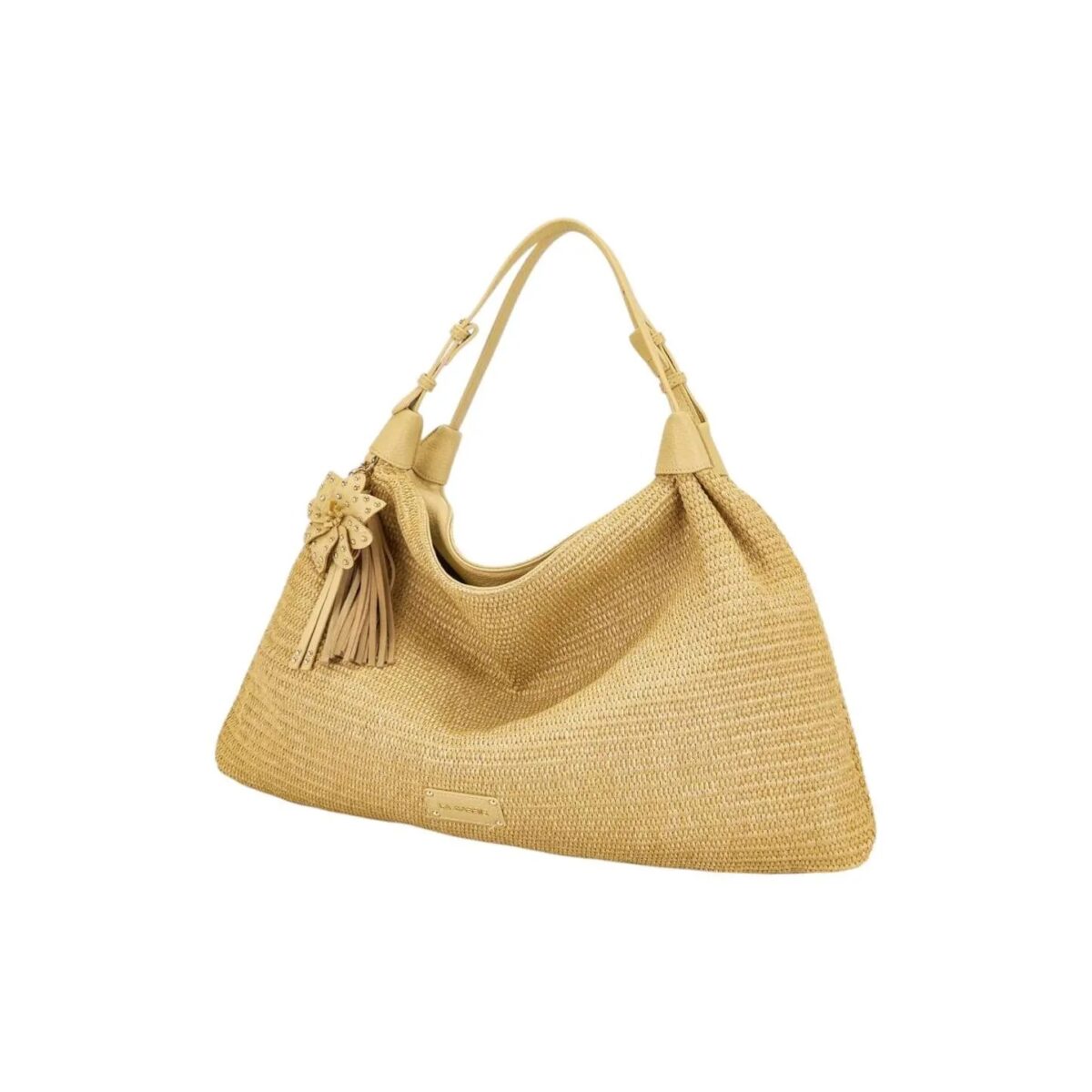 Borsa La Plage La Carrie 1 Borsa La Plage La Carrie Beige Dettagli Laterali 61CTX303B