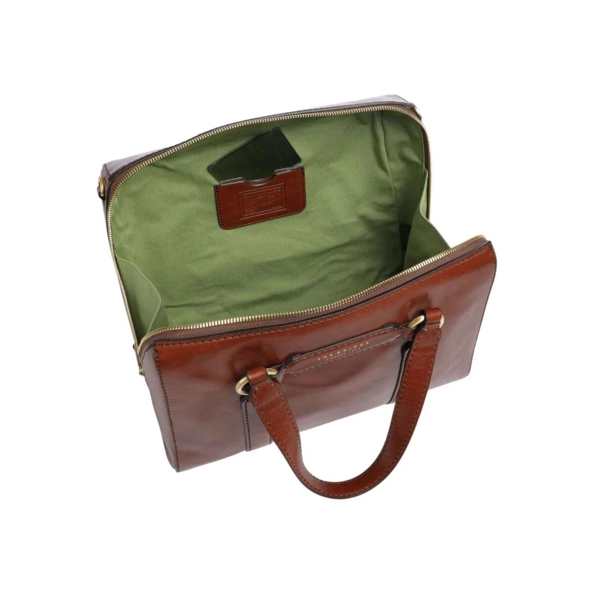 Borsa Laura The Bridge 1 Borsa Laura A Mano Con Doppi Manici E Tracolla In Pelle The Bridge Cuoio Interno 18260114
