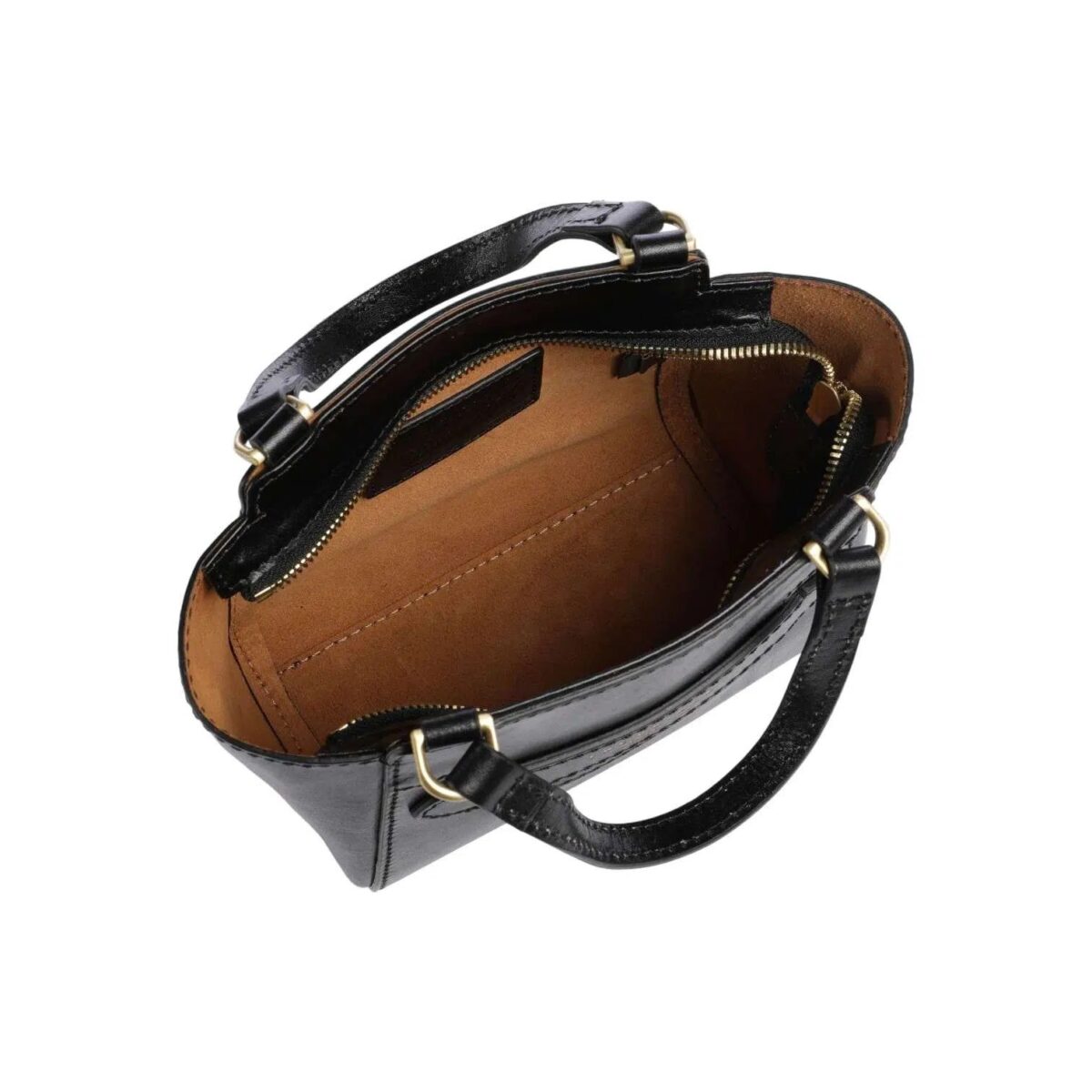 Borsa Lucrezia The Bridge A Mano E A Tracolla In Pelle Nero Interno 19060130
