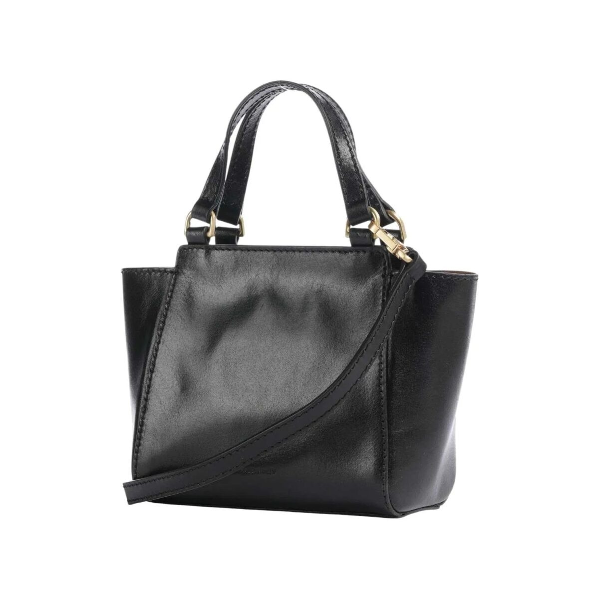 Borsa Lucrezia The Bridge A Mano E A Tracolla In Pelle Nero Retro 19060130