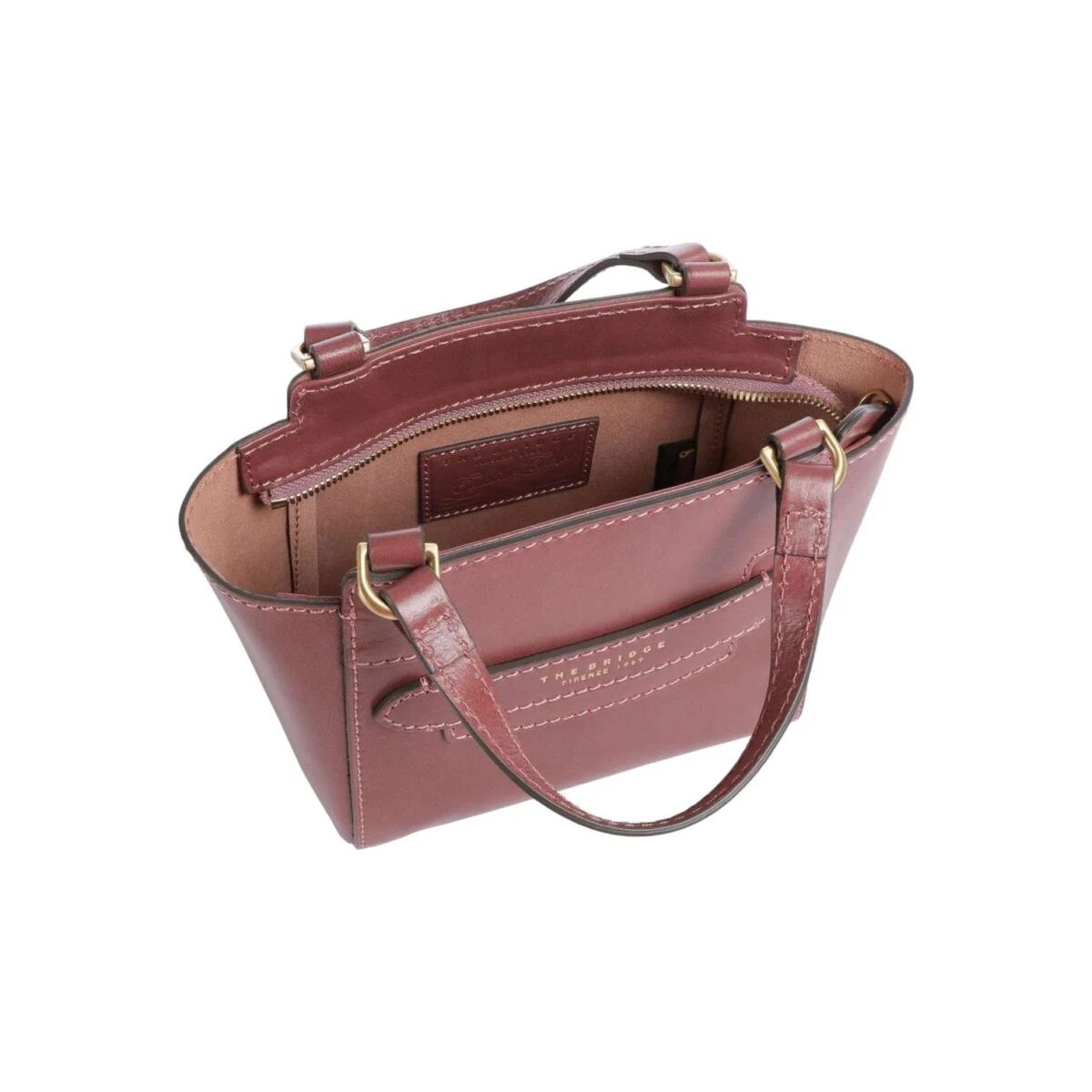 Borsa Lucrezia The Bridge 1 Borsa Lucrezia The Bridge A Mano E A Tracolla In Pelle Orchidea Interno 19060100B