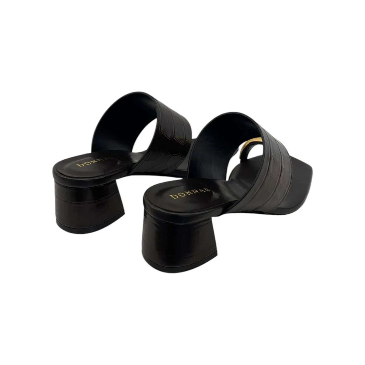 Ciabatte Donnari In Pelle Effetto Cocco Fondente Retro GD71E