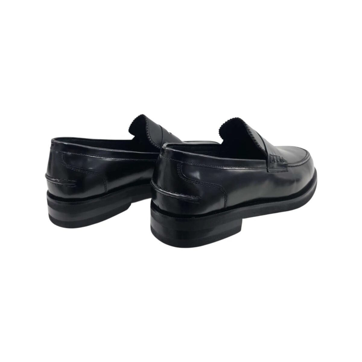 Mocassino Corvari In Vernice Nero Retro 4126