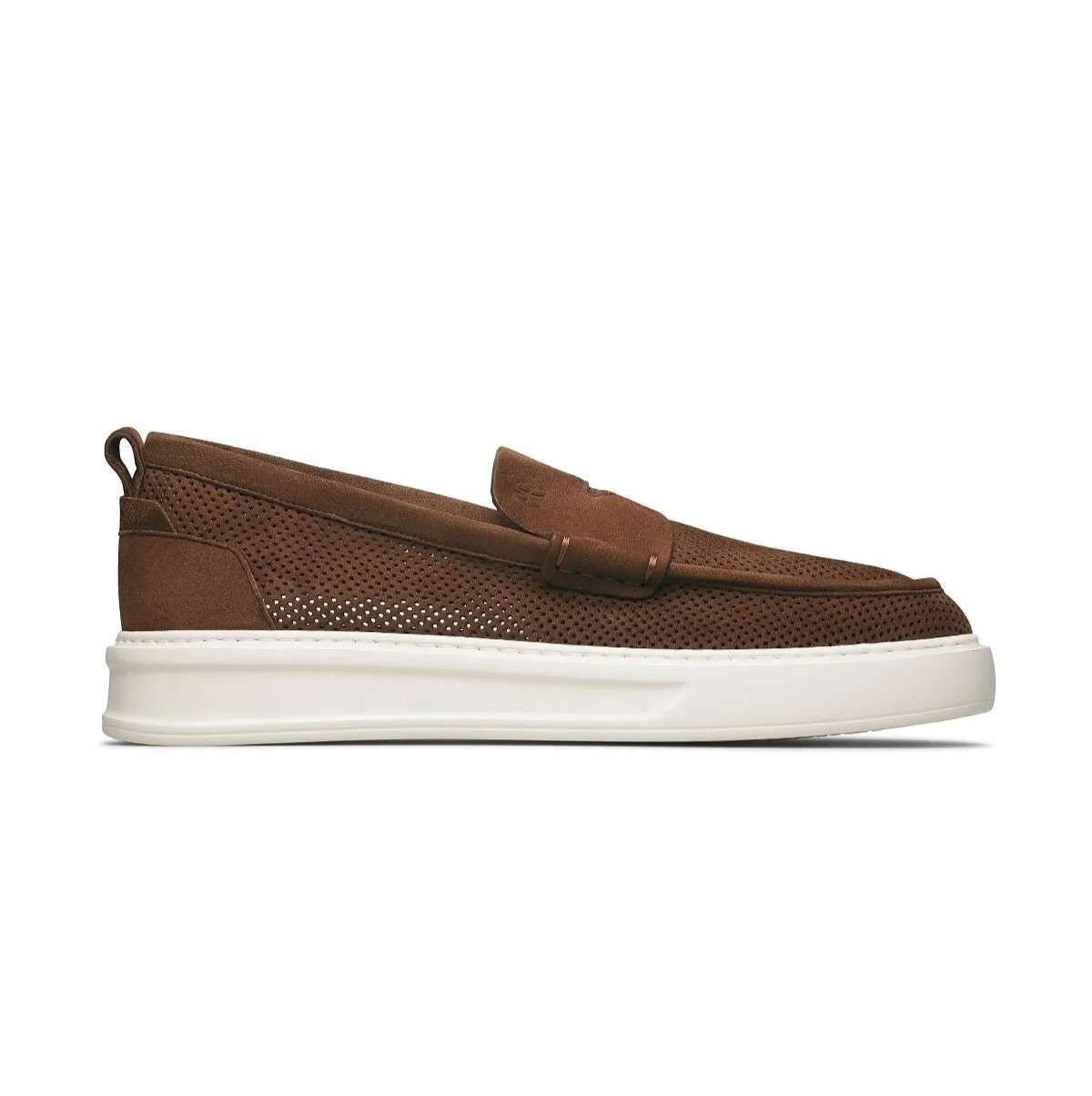 Mocassino Portofino Fabi In Camoscio Traforato Cognac FU1468AC