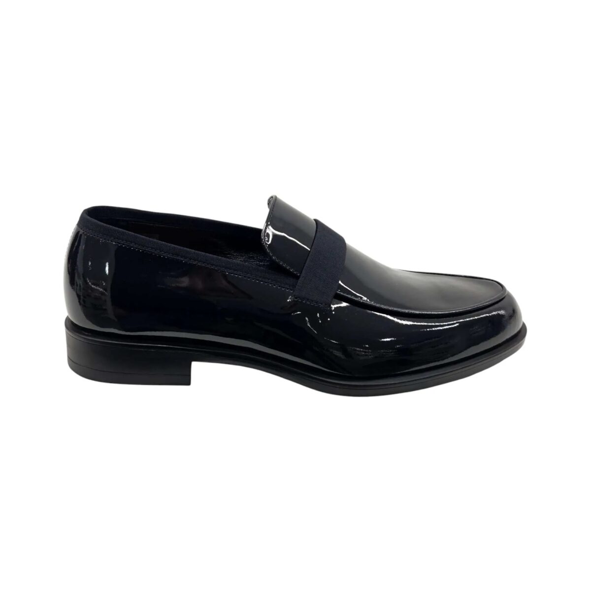 Mocassino-Rossi-In-Pelle-Lucida-Blu-Con-Fascia-Elastica-1426GOB Mocassino Rossi