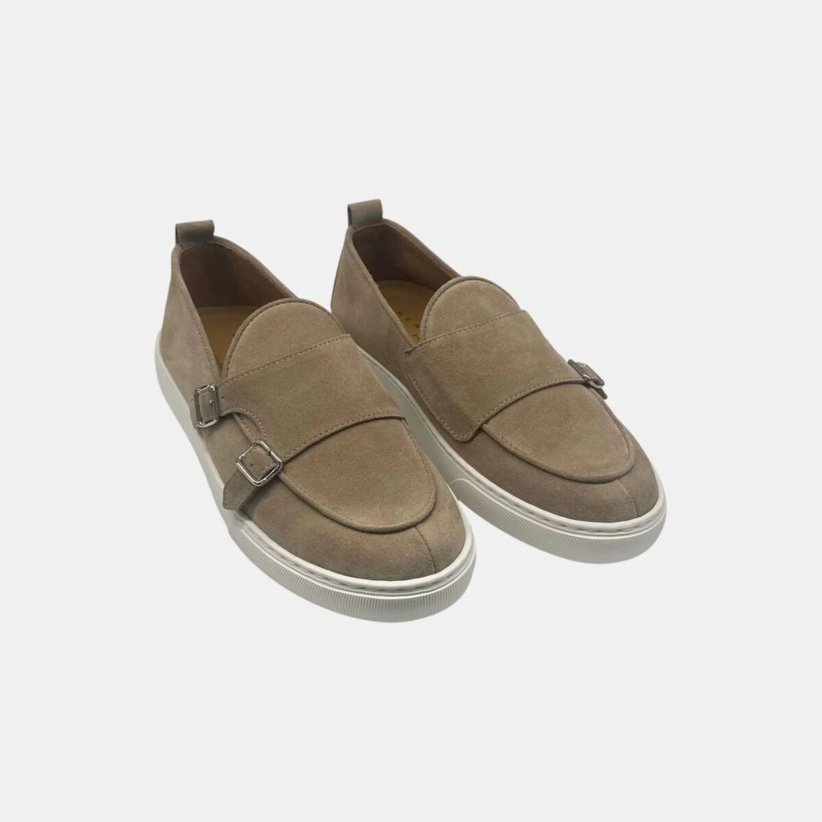 Mocassino Theo46 Henderson In Suede Avola Dettagli Frontali THEO46