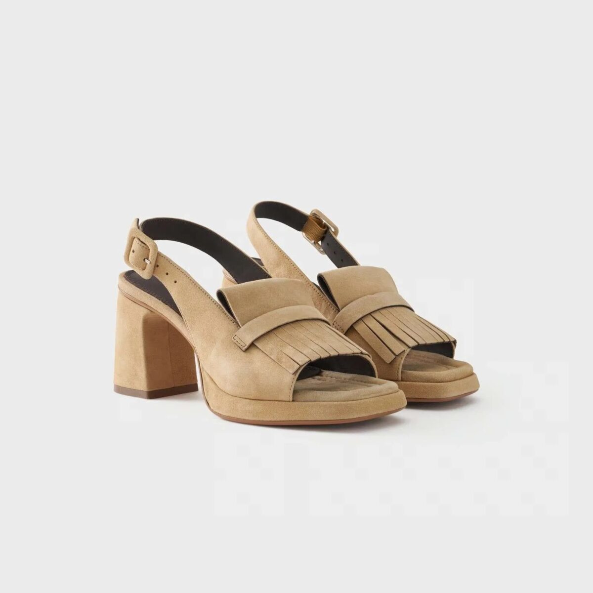 Sandali In Pelle Scamosciata Bruno Premi Almond Dettagli BN5203X
