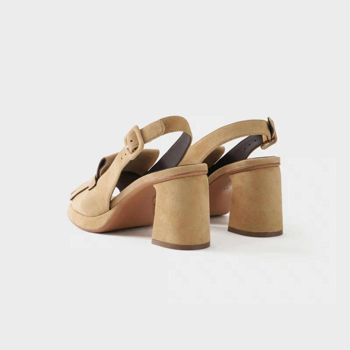 Sandali In Pelle Scamosciata Bruno Premi Almond Retro BN5203X