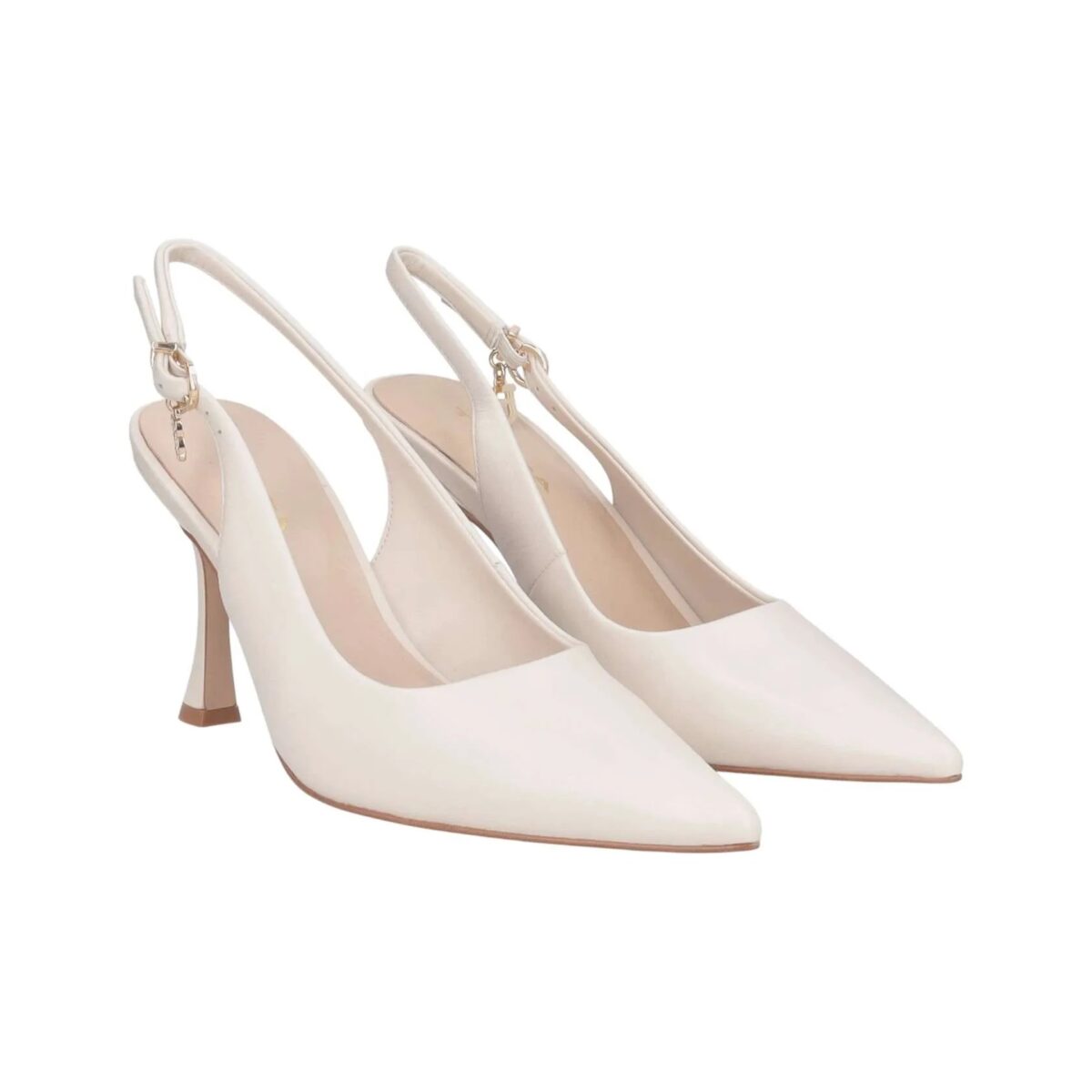 Slingback Dubai Tosca Blu In Pelle Avorio Dettagli 2617S176A
