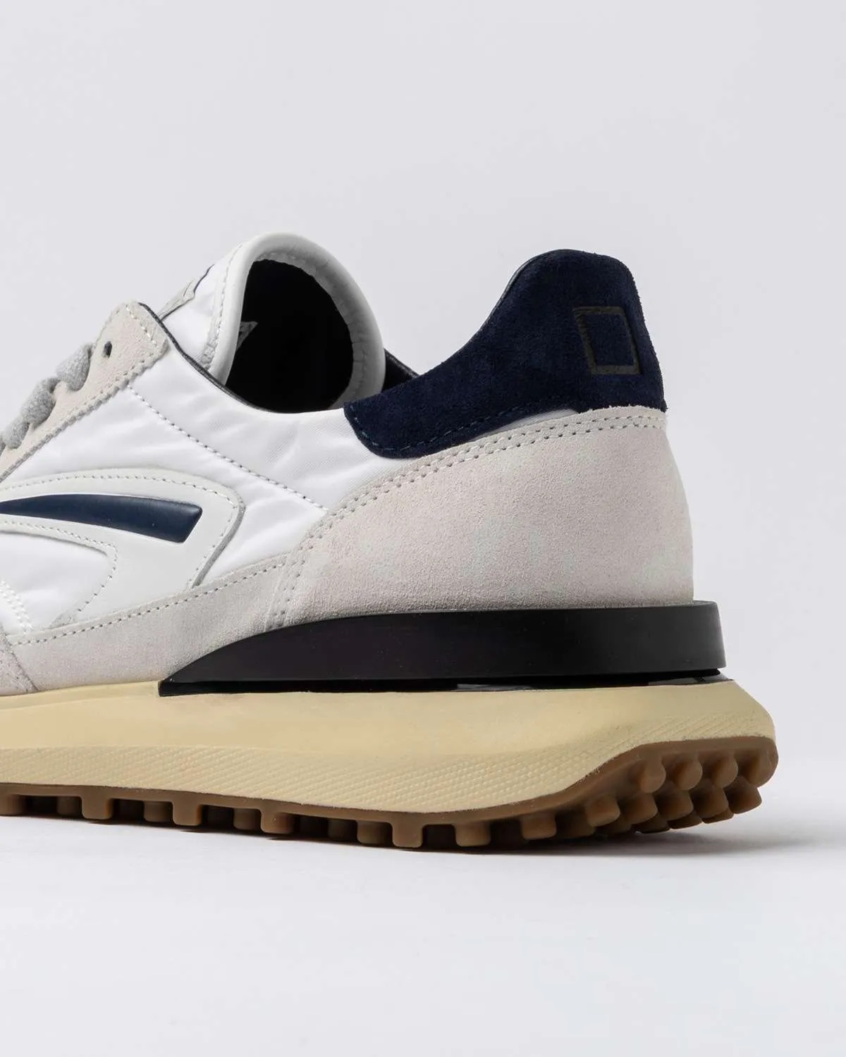 Sneakers Athleta D.A.T.E. Uomo In Tessuto E Camoscio White Blue Retro 441ATNYWL
