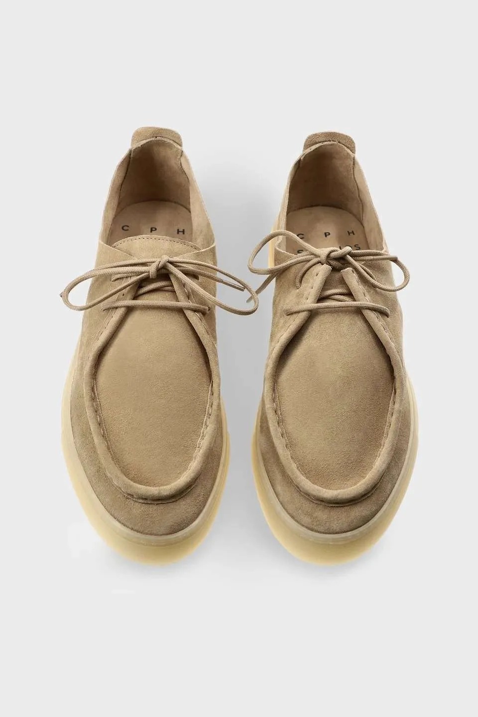 Sneakers CPH172M Copenhagen In Camoscio Sand Dettagli CPH172MS