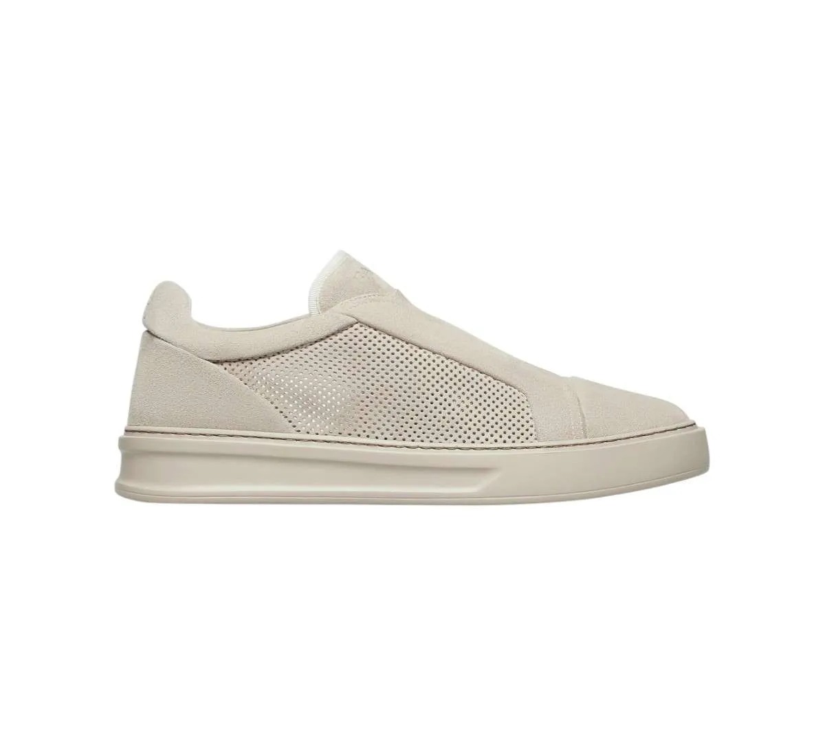 Sneakers Urban Fabi 2 Sneakers Urban Fabi Uomo In Suede Traforato Avorio FU1326A